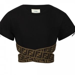 Fendi FF cross strap cross top teen size 14